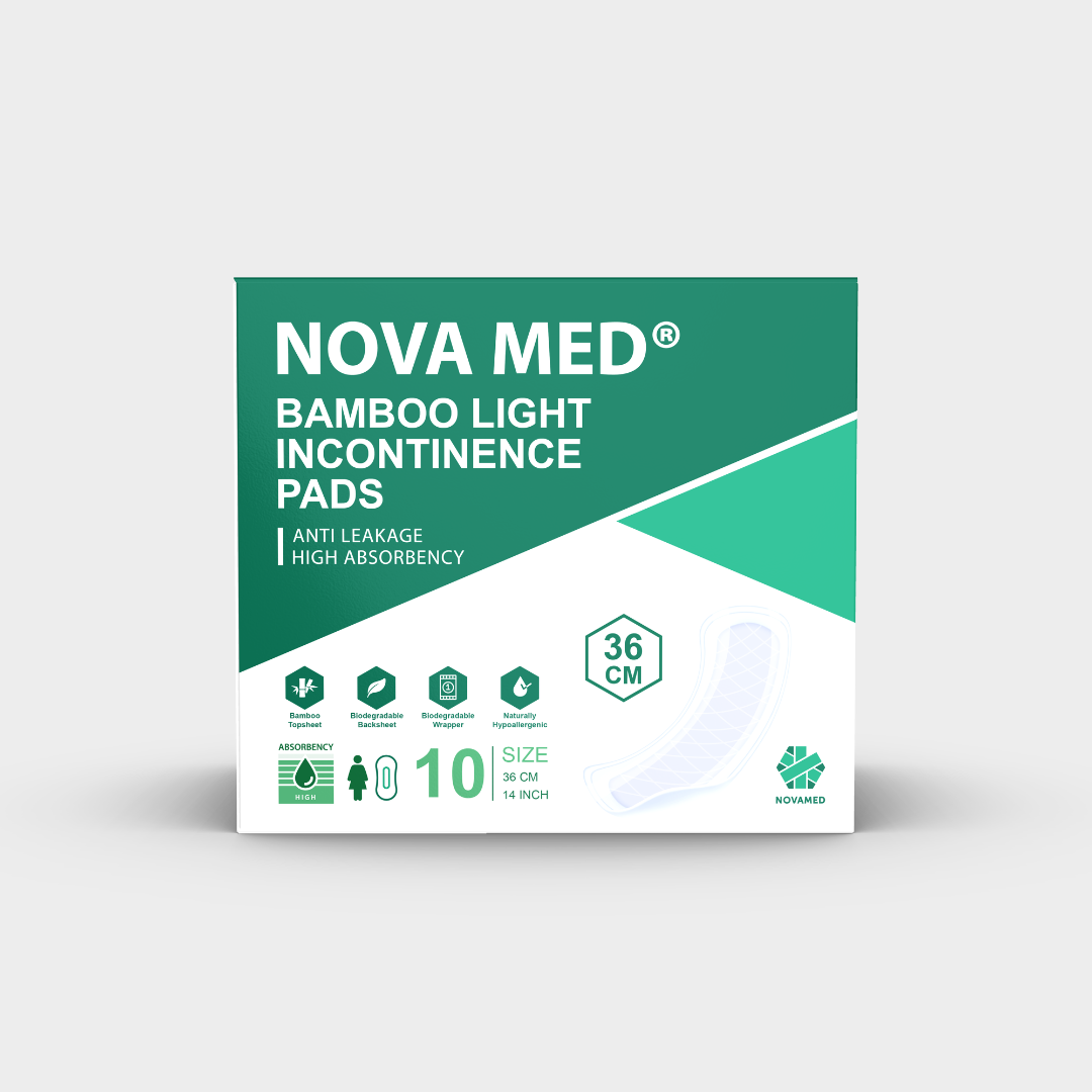 Novamed - Bamboo Light Incontinence Pads - Novamed (Europe) ltd