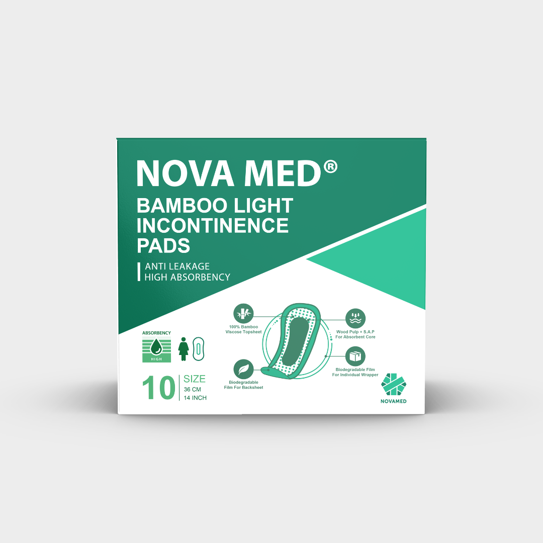 Novamed - Bamboo Light Incontinence Pads - Novamed (Europe) ltd