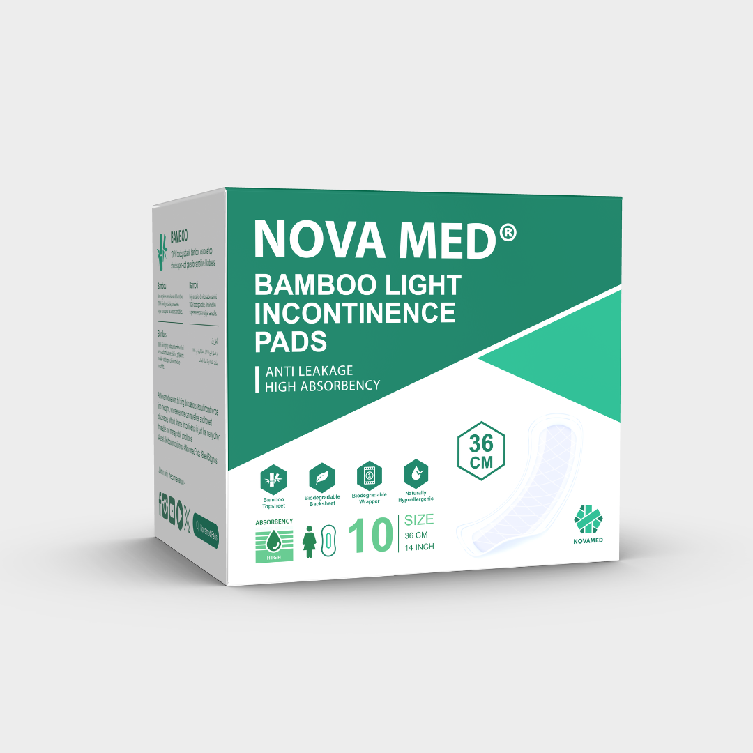 Novamed - Bamboo Light Incontinence Pads - Novamed (Europe) ltd