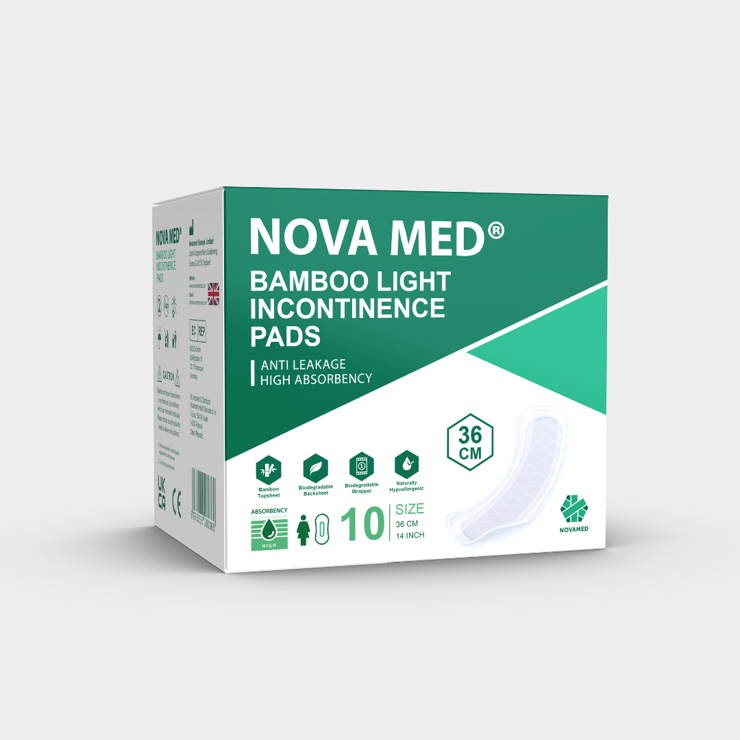 Novamed - Bamboo Light Incontinence Pads - Novamed (Europe) ltd