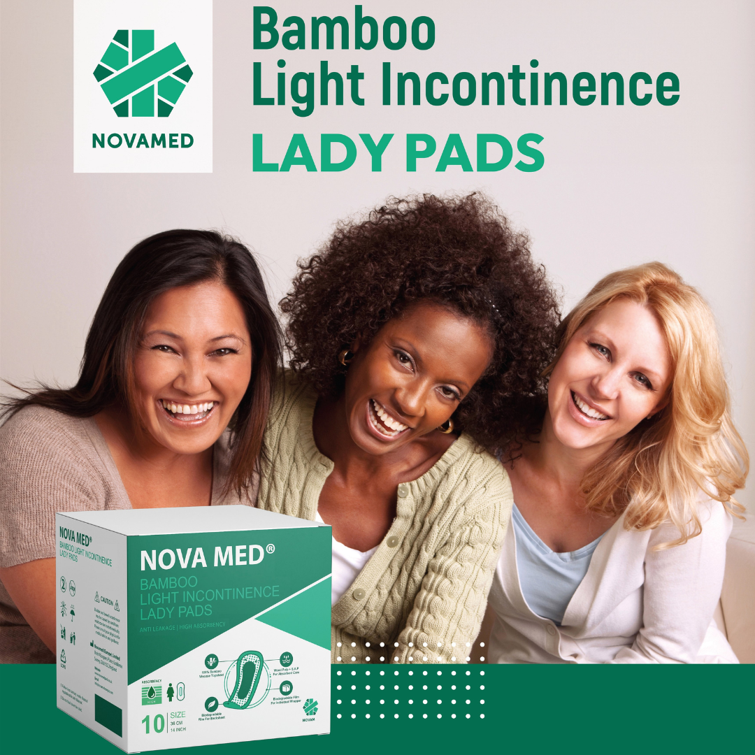 Novamed - Bamboo Light Incontinence Pads - Novamed (Europe) ltd
