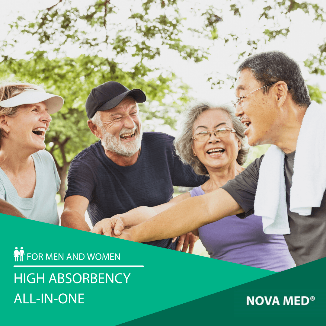 Novamed All in Ones Incontinence Pads, Incontinence Slips, Adult Nappies to Extra Large- A British Brand - Free Sample Pack - Novamed (Europe) ltd