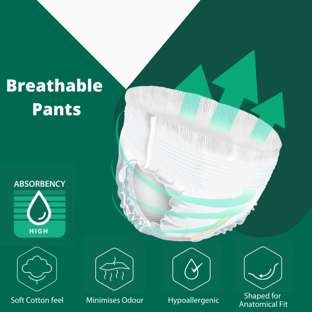 Novamed Incontinence Pants Women & Men, Adult Pull up Pants, Adult Nappies - 14 Pants per Pack - Sizes Medium to Extra Large - Novamed (Europe) ltd