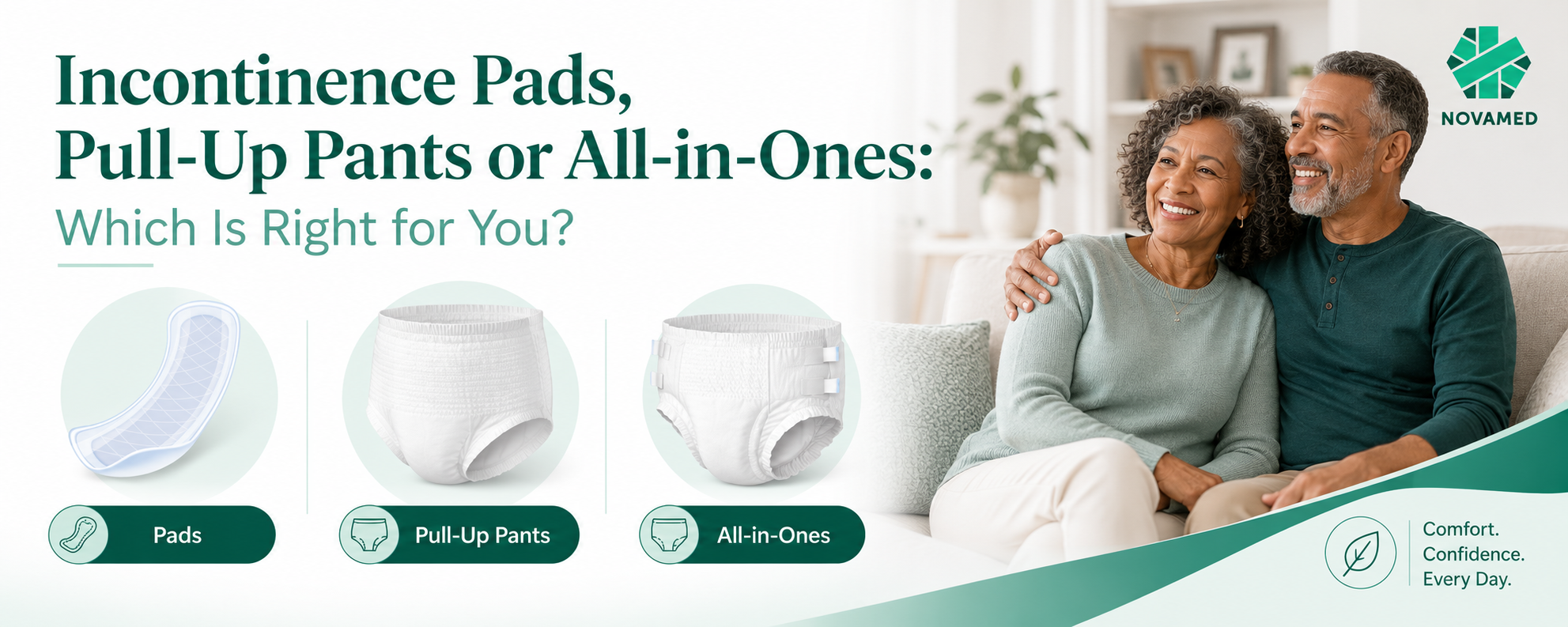 Incontinence Pads, Pull-Up Pants, or All-in-ones: Which Is Right for You?