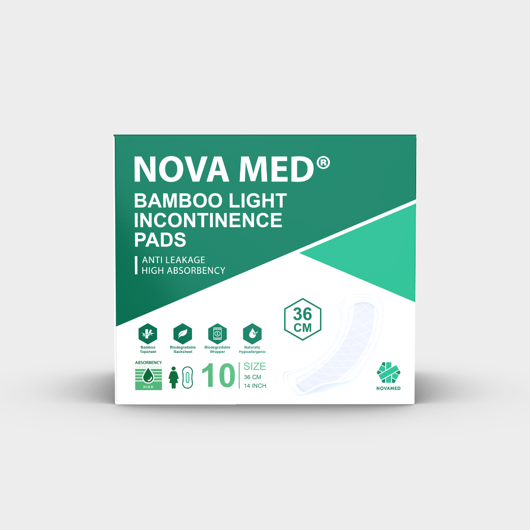 Novamed - Bamboo Light Incontinence Pads * MINIMUM ORDER 2 * - Novamed (Europe) ltd