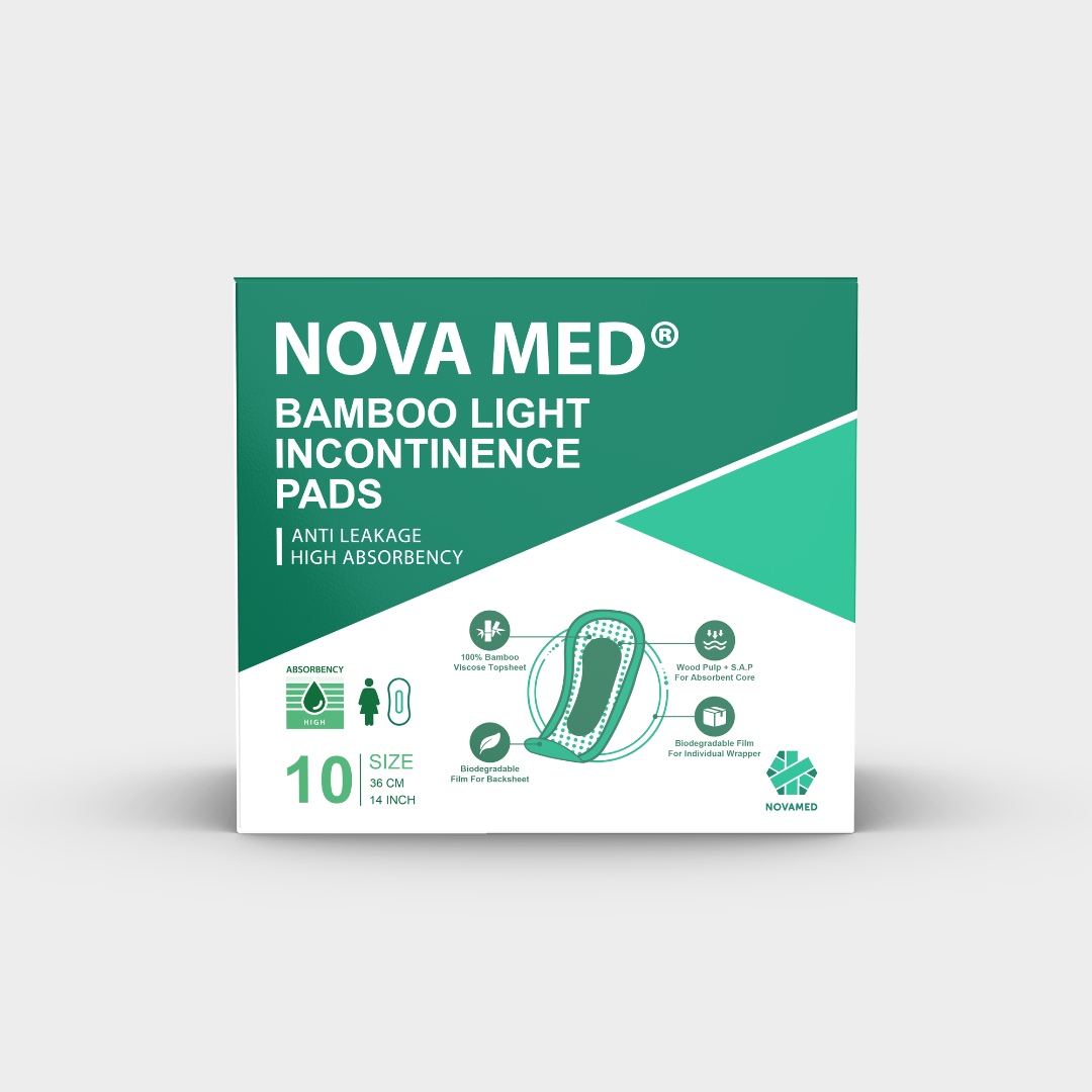 Novamed - Bamboo Light Incontinence Pads * MINIMUM ORDER 2 * - Novamed (Europe) ltd