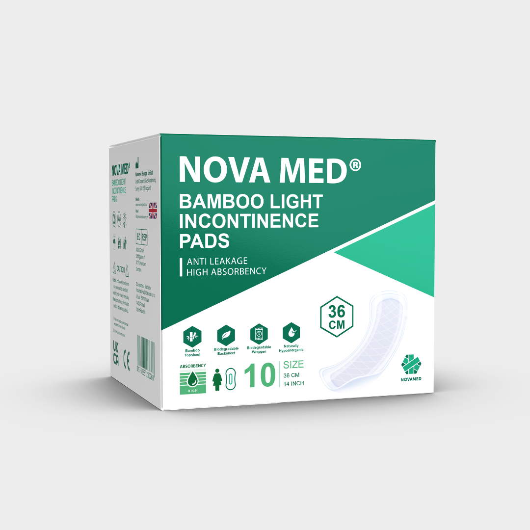 Novamed - Bamboo Light Incontinence Pads * MINIMUM ORDER 2 * - Novamed (Europe) ltd