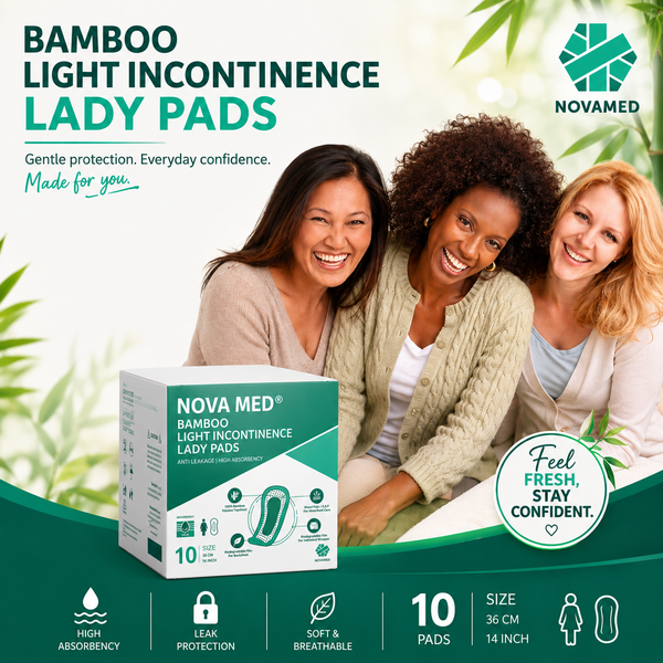 Novamed - Bamboo Light Incontinence Pads - Novamed (Europe) ltd