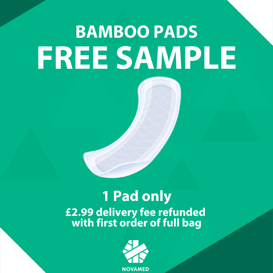 Novamed - Bamboo Light Incontinence Pads Sample (1 Pad) - Novamed (Europe) ltd