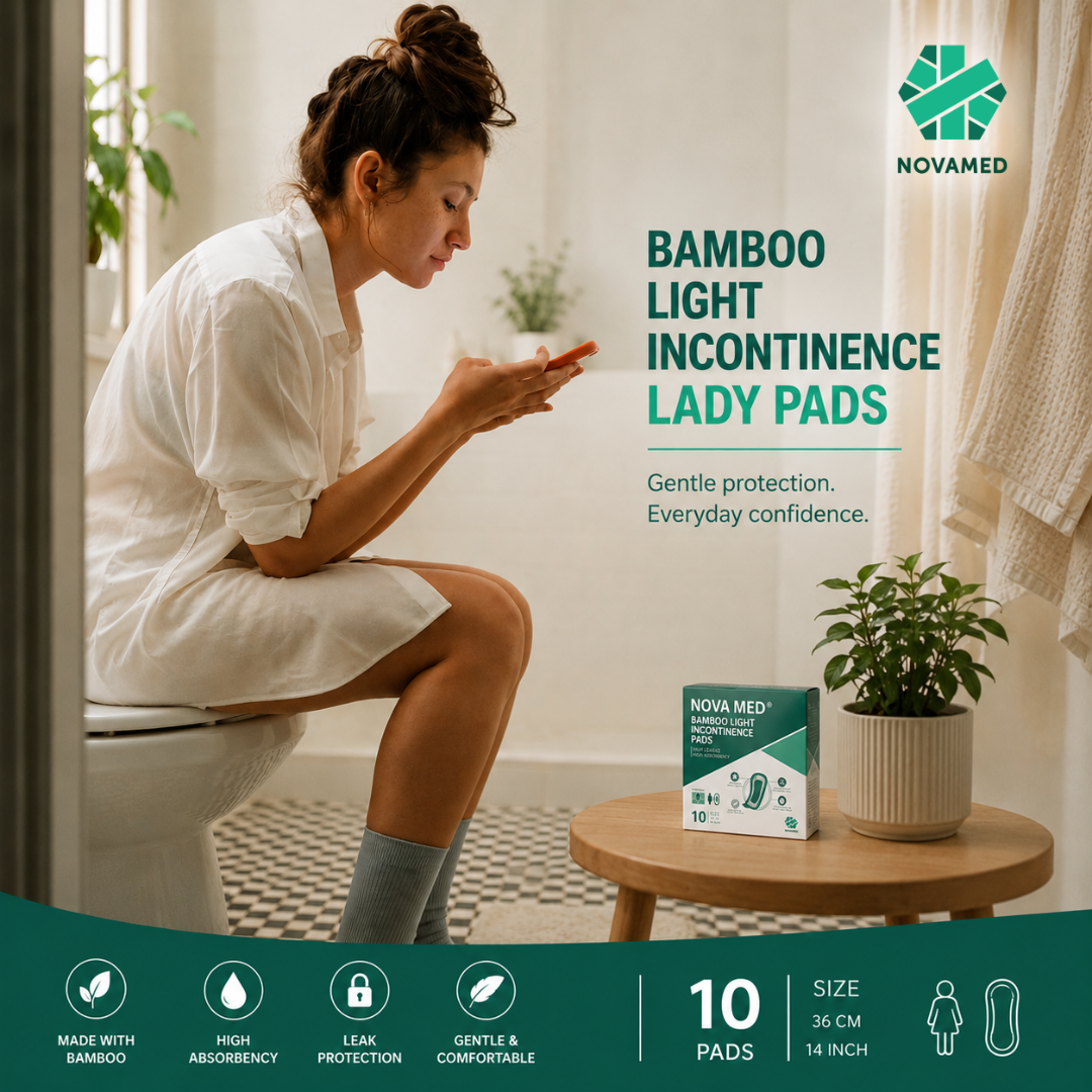 Novamed - Bamboo Light Incontinence Pads - Novamed (Europe) ltd