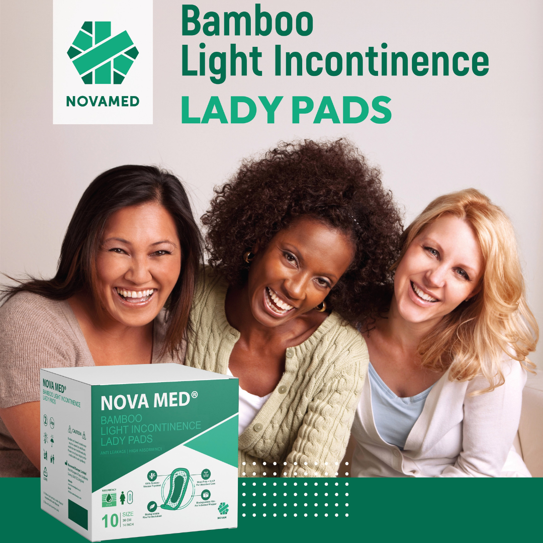 Novamed - Bamboo Light Incontinence Pads * MINIMUM ORDER 2 * - Novamed (Europe) ltd