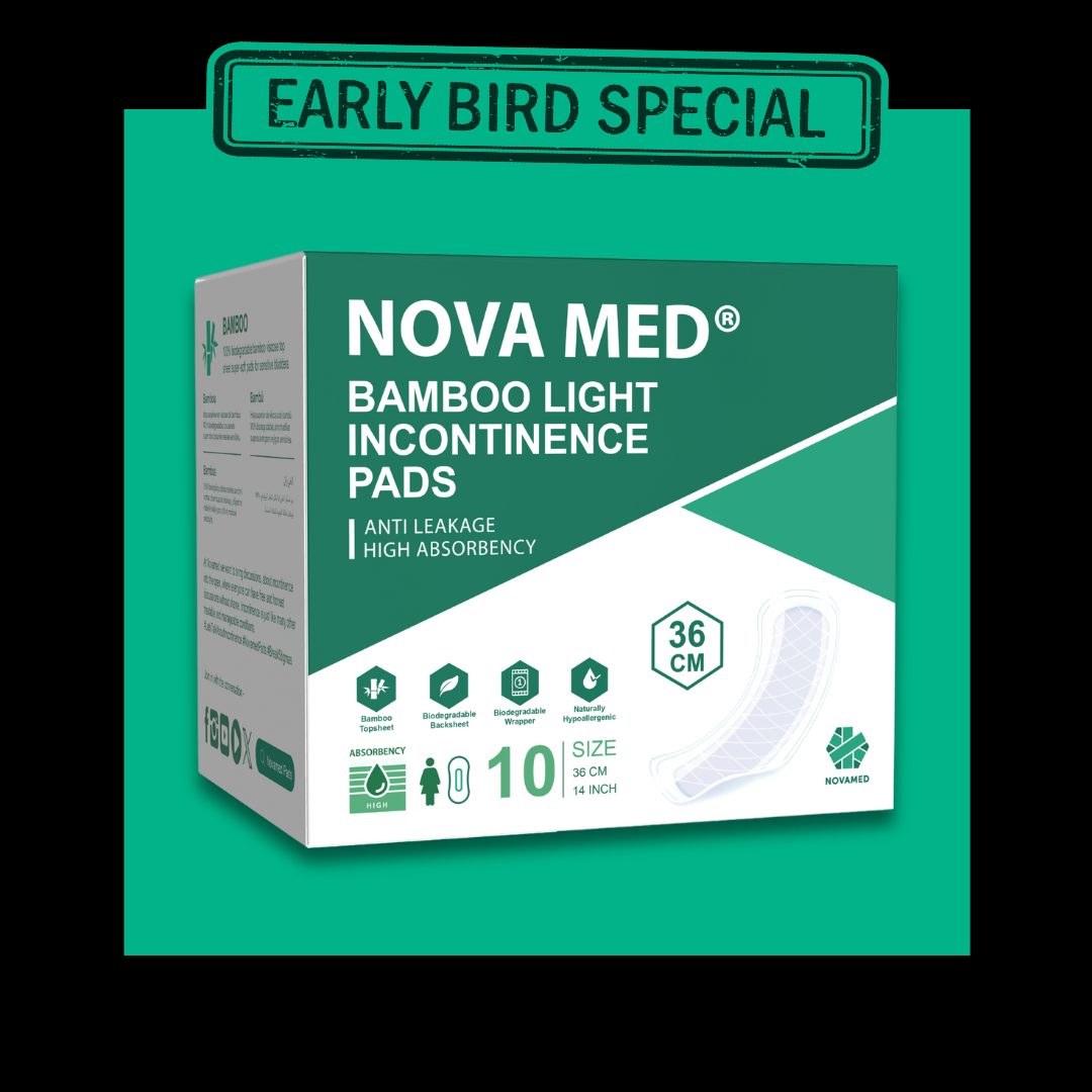 Novamed - Bamboo Light Incontinence Pads - Novamed (Europe) ltd