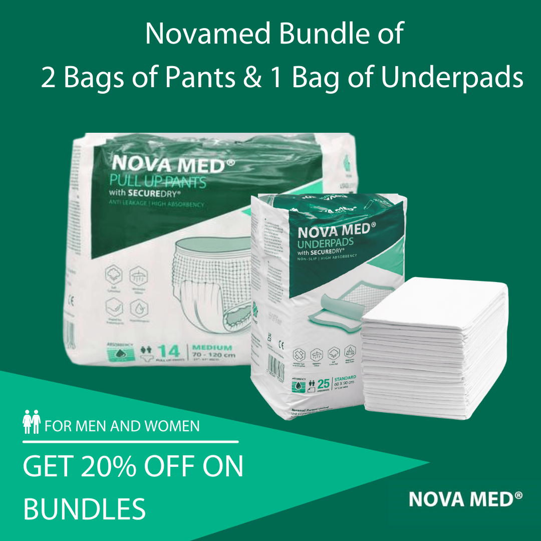 Incontinence Bundle Pull Up Pants and Underpads - Novamed (Europe) ltd