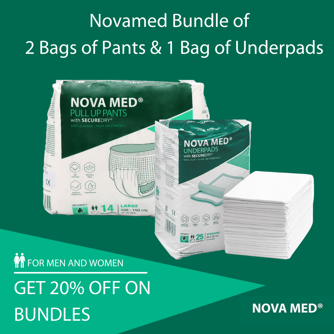 Incontinence Bundle Pull Up Pants and Underpads - Novamed (Europe) ltd