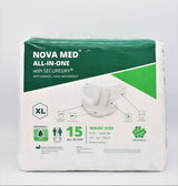 Novamed All in Ones Incontinence Pads, Incontinence Slips, Adult Nappies (15 per bag) - Sizes Medium to Extra Large- A British Brand - Novamed (Europe) ltd