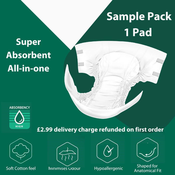 novamed all in ones incontinence pads incontinence slips adult nappies to extra large a british brand free sample pack novamed europe ltd